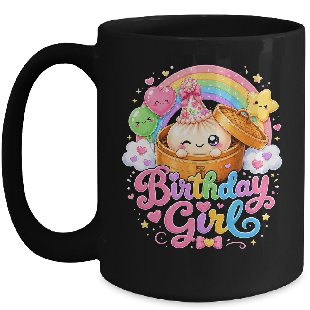 Cute Dumpling Birthday Girl Kawaii Pastel Anime Lovers Kids Mug | siriusteestore