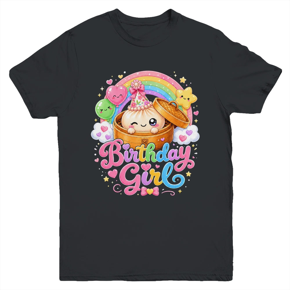 Cute Dumpling Birthday Girl Kawaii Pastel Anime Lovers Kids Youth Shirt | siriusteestore