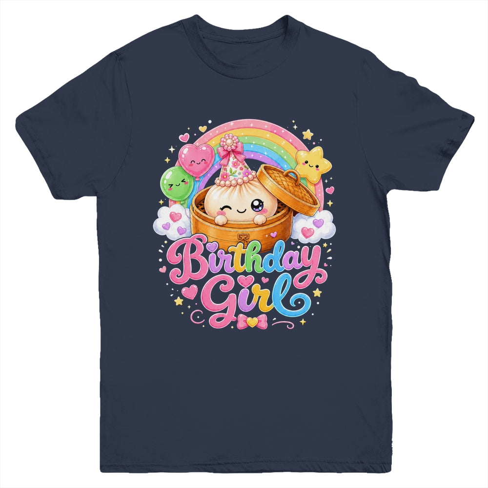 Cute Dumpling Birthday Girl Kawaii Pastel Anime Lovers Kids Youth Shirt | siriusteestore