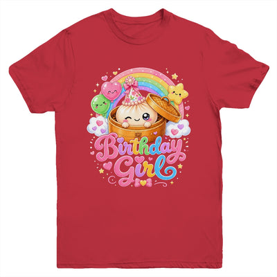Cute Dumpling Birthday Girl Kawaii Pastel Anime Lovers Kids Youth Shirt | siriusteestore