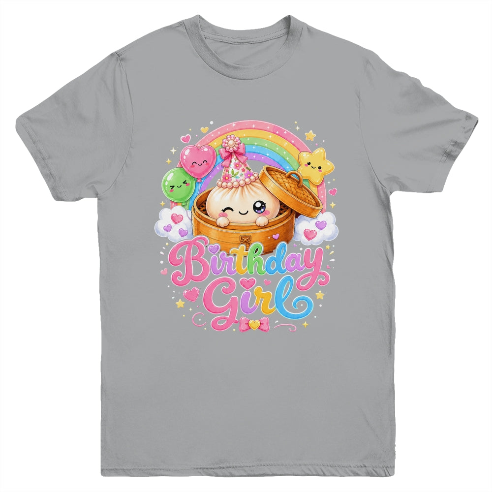 Cute Dumpling Birthday Girl Kawaii Pastel Anime Lovers Kids Youth Shirt | siriusteestore