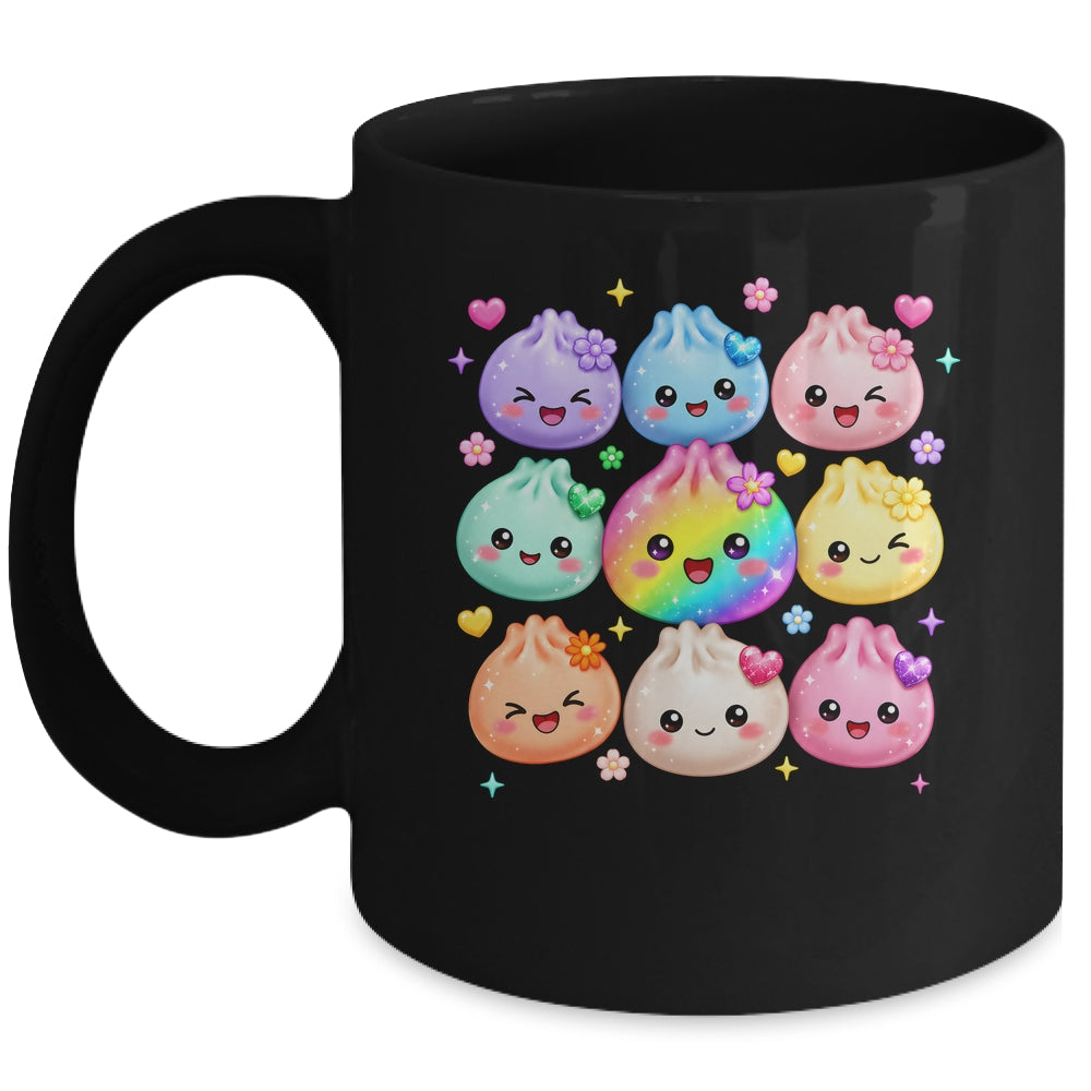 Cute Dumpling Kawaii Pastel Rainbow Anime Birthday Girl Kids Mug | siriusteestore