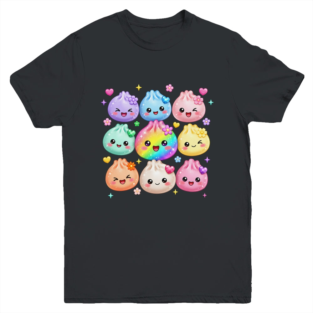Cute Dumpling Kawaii Pastel Rainbow Anime Birthday Girl Kids Youth Shirt | siriusteestore