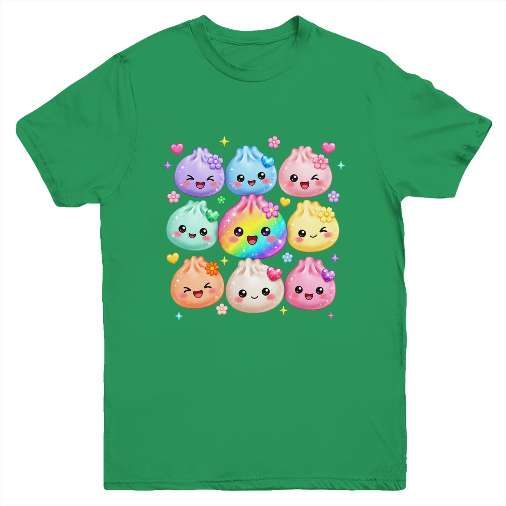 Cute Dumpling Kawaii Pastel Rainbow Anime Birthday Girl Kids Youth Shirt | siriusteestore