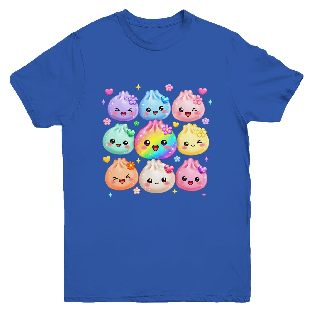 Cute Dumpling Kawaii Pastel Rainbow Anime Birthday Girl Kids Youth Shirt | siriusteestore