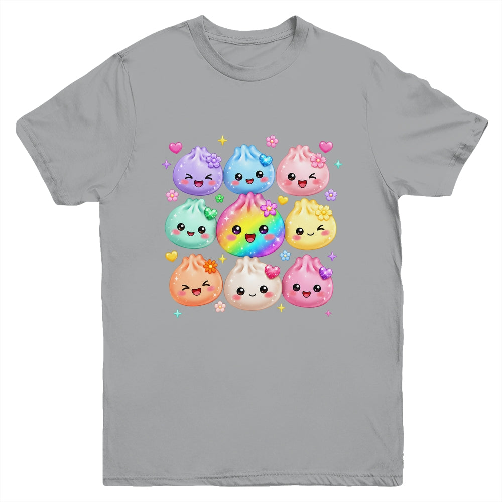 Cute Dumpling Kawaii Pastel Rainbow Anime Birthday Girl Kids Youth Shirt | siriusteestore