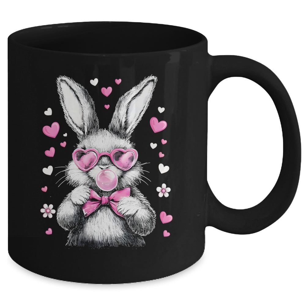Cute Easter Bunny For Girl Women Pink Rabbit Coquette Girly Mug | siriusteestore