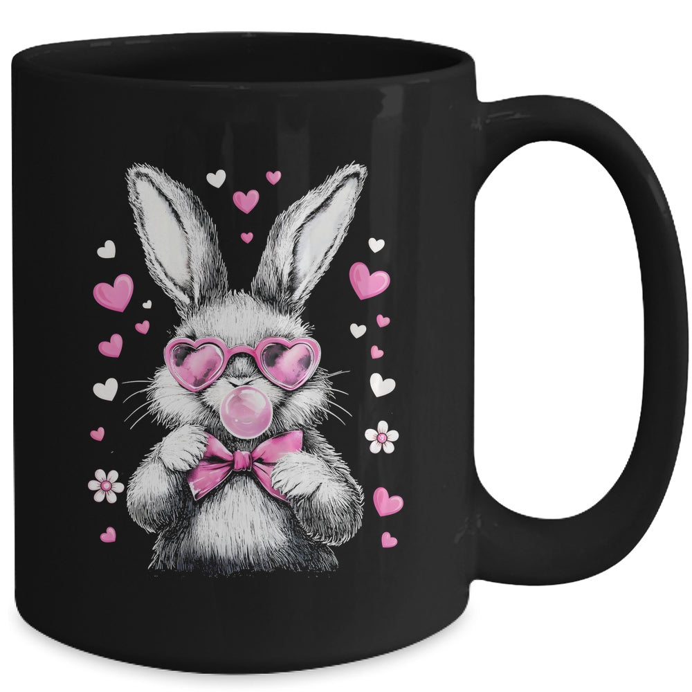 Cute Easter Bunny For Girl Women Pink Rabbit Coquette Girly Mug | siriusteestore