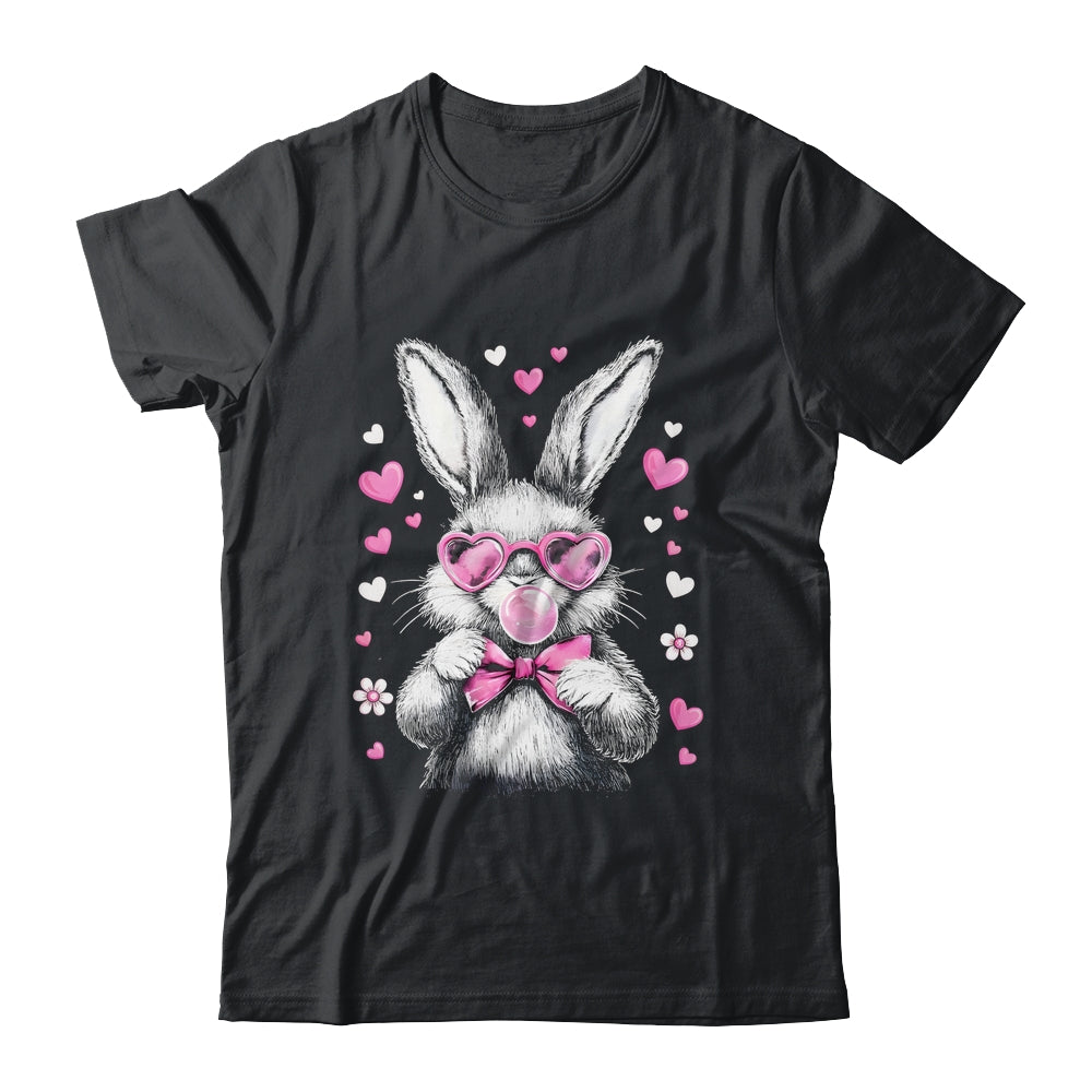Cute Easter Bunny For Girl Women Pink Rabbit Coquette Girly Shirt & Tank Top | siriusteestore