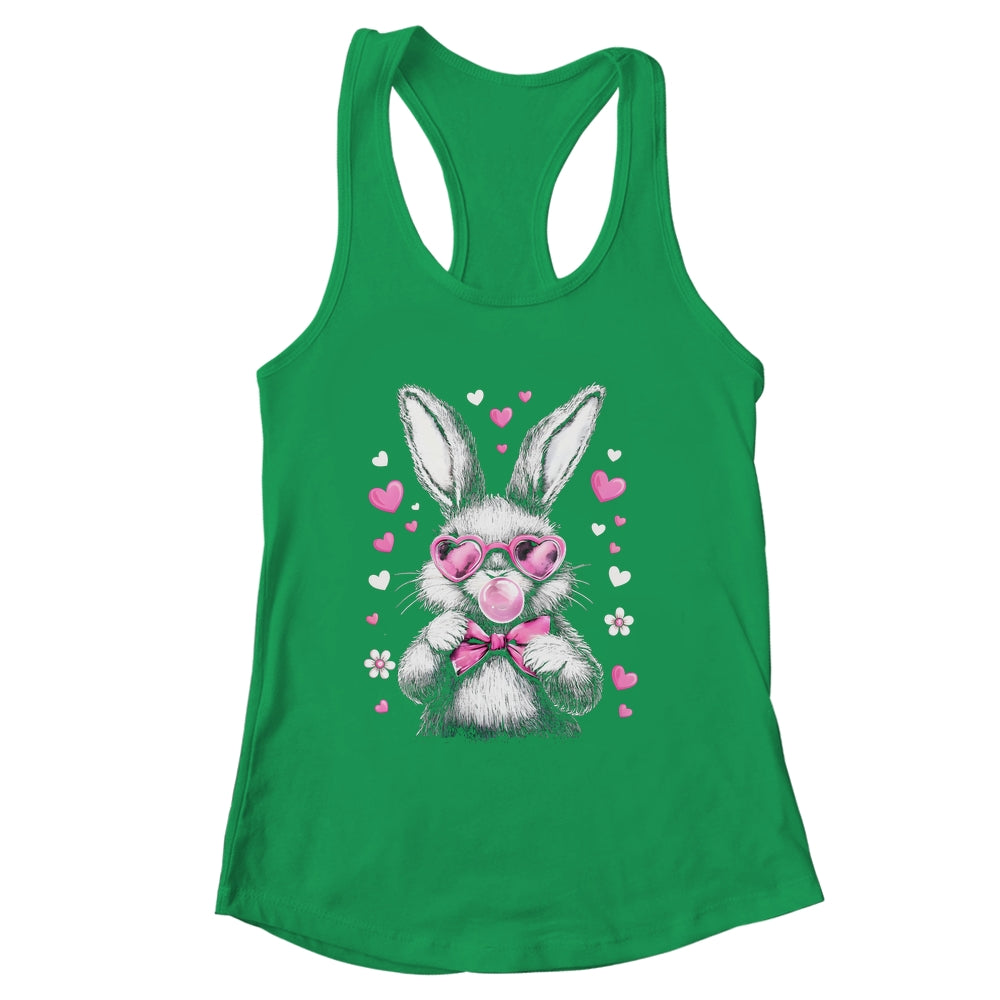Cute Easter Bunny For Girl Women Pink Rabbit Coquette Girly Shirt & Tank Top | siriusteestore