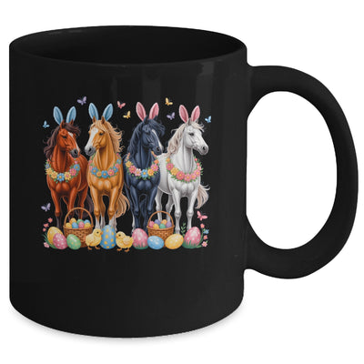 Cute Easter Horse Bunny Ears Eggs Spring Floral Girls Women Mug | siriusteestore