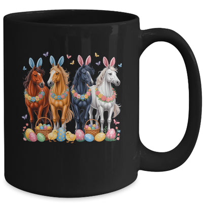 Cute Easter Horse Bunny Ears Eggs Spring Floral Girls Women Mug | siriusteestore