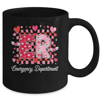 Cute Emergency Department Valentine ER Valentines Day Nurse Mug | siriusteestore