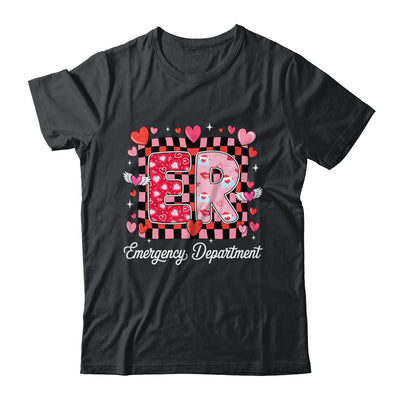 Cute Emergency Department Valentine ER Valentines Day Nurse Shirt & Tank Top | siriusteestore