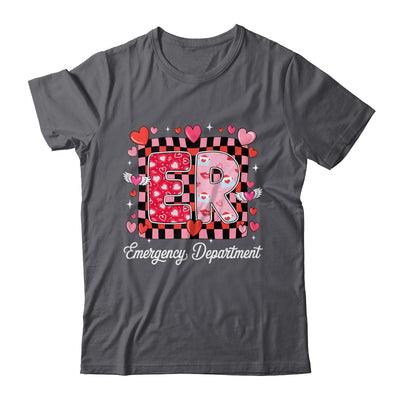 Cute Emergency Department Valentine ER Valentines Day Nurse Shirt & Tank Top | siriusteestore
