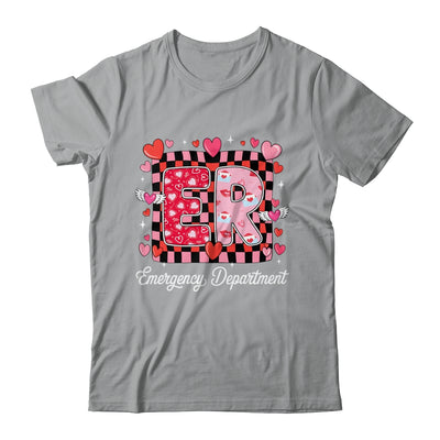 Cute Emergency Department Valentine ER Valentines Day Nurse Shirt & Tank Top | siriusteestore