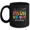 Cute End Of School Year Groovy Summer Bruh We Out Teacher Mug | siriusteestore