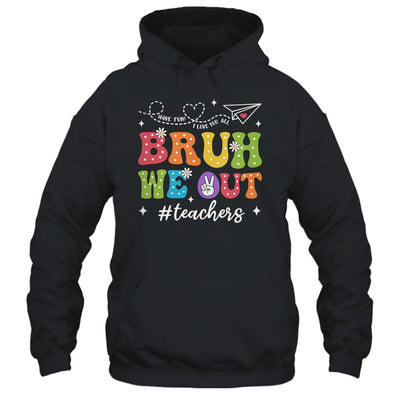 Cute End Of School Year Groovy Summer Bruh We Out Teacher Shirt & Tank Top | siriusteestore