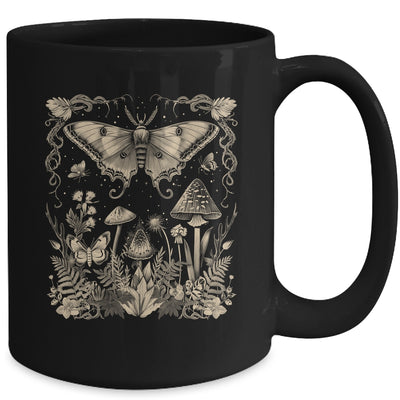 Cute Fairycore Floral Moth Aesthetic Girls Women Graphic Mug | siriusteestore