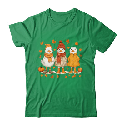 Cute Fall Goose Autumn Leaves Cozy Autumn Thanksgiving Shirt & Sweatshirt | siriusteestore