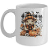 Cute Fall Highland Cow Ghost Spooky Season Autumn Halloween Mug | siriusteestore