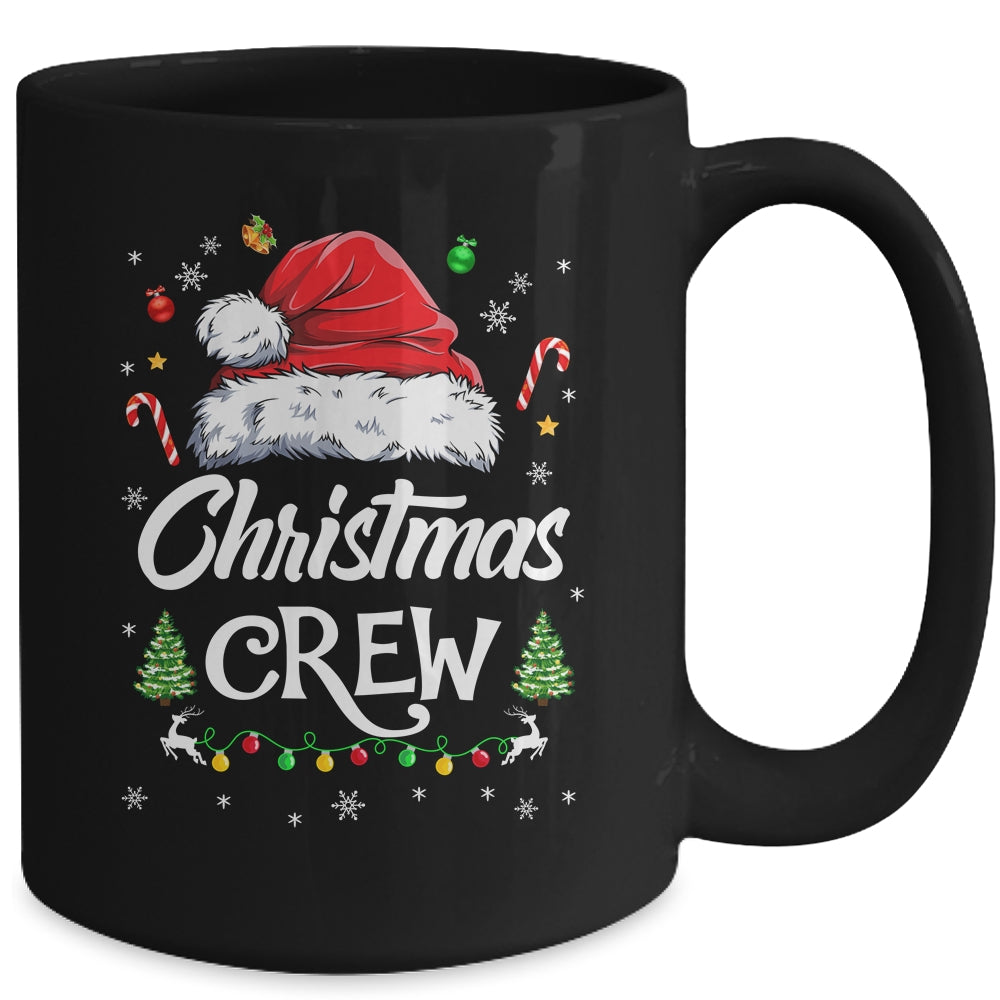 Cute Family Christmas Crew Matching Santa Xmas Lights Mug | siriusteestore