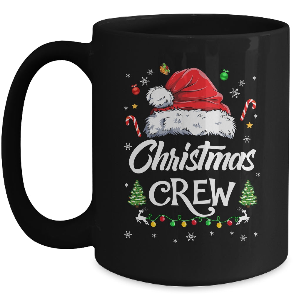 Cute Family Christmas Crew Matching Santa Xmas Lights Mug | siriusteestore