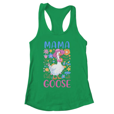 Cute Floral Mama Goose Coquette Mother's Day Goose Lover Shirt & Tank Top | siriusteestore