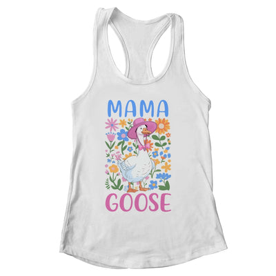 Cute Floral Mama Goose Coquette Mother's Day Goose Lover Shirt & Tank Top | siriusteestore