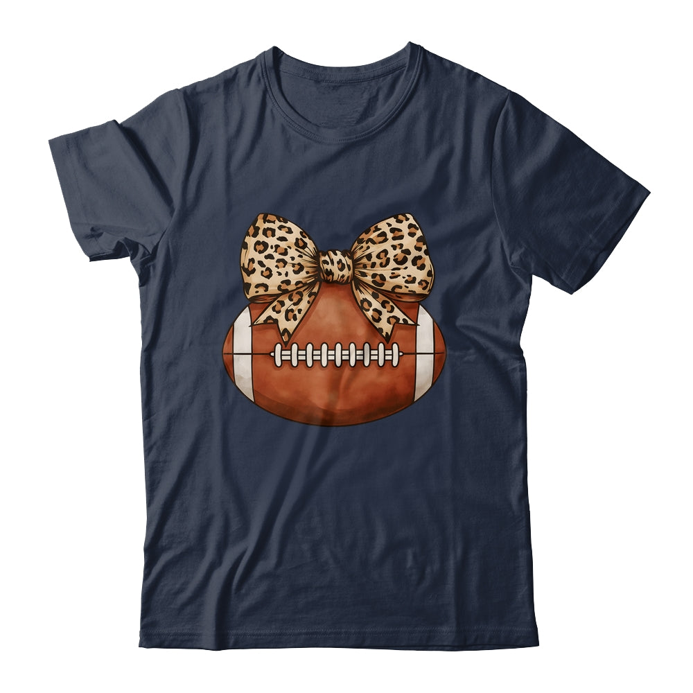 Cute Football Coquette Bow Cute Football Mom Women Girl Shirt & Tank Top | siriusteestore