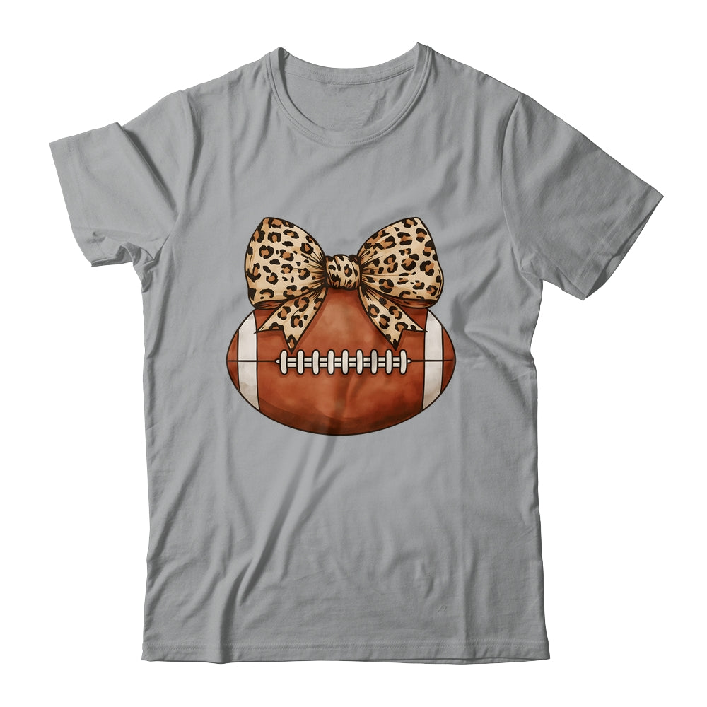 Cute Football Coquette Bow Cute Football Mom Women Girl Shirt & Tank Top | siriusteestore