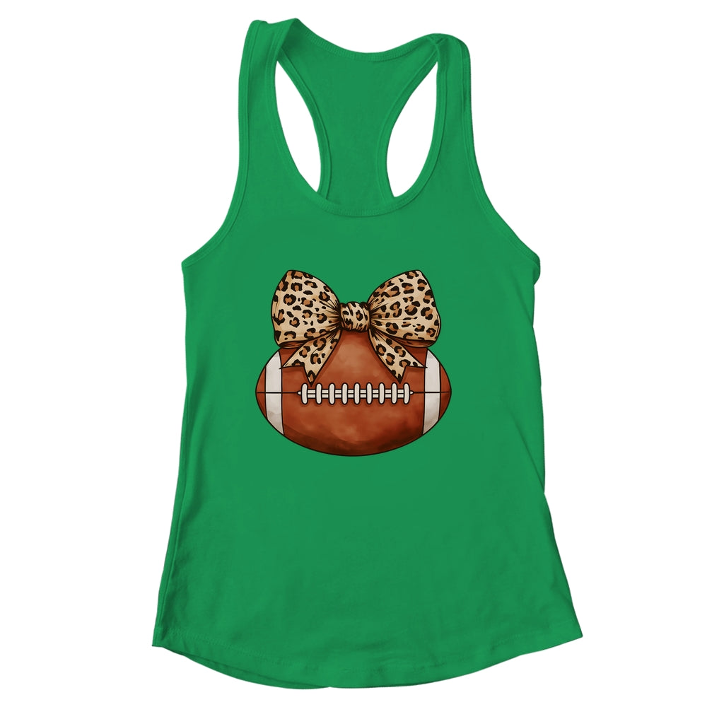 Cute Football Coquette Bow Cute Football Mom Women Girl Shirt & Tank Top | siriusteestore