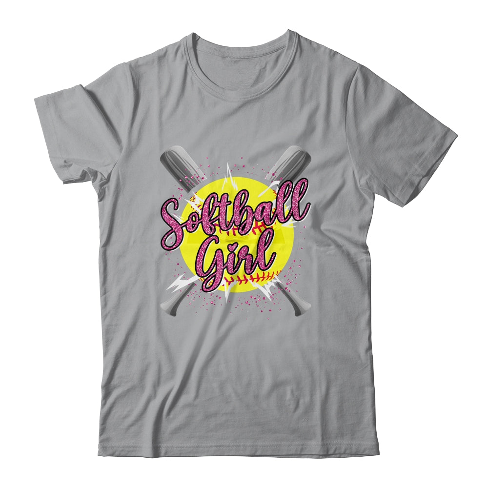 Cute Funny Softball Player Fan Softball Girl Shirt & Tank Top | siriusteestore