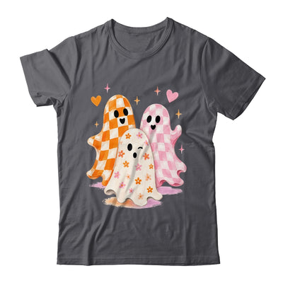 Cute Ghost Halloween Flower Checkered Coquette Spooky Season Shirt & Sweatshirt | siriusteestore