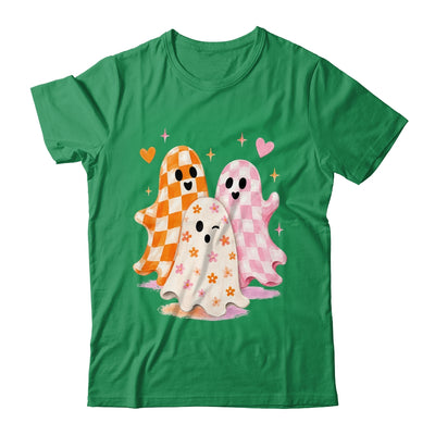 Cute Ghost Halloween Flower Checkered Coquette Spooky Season Shirt & Sweatshirt | siriusteestore