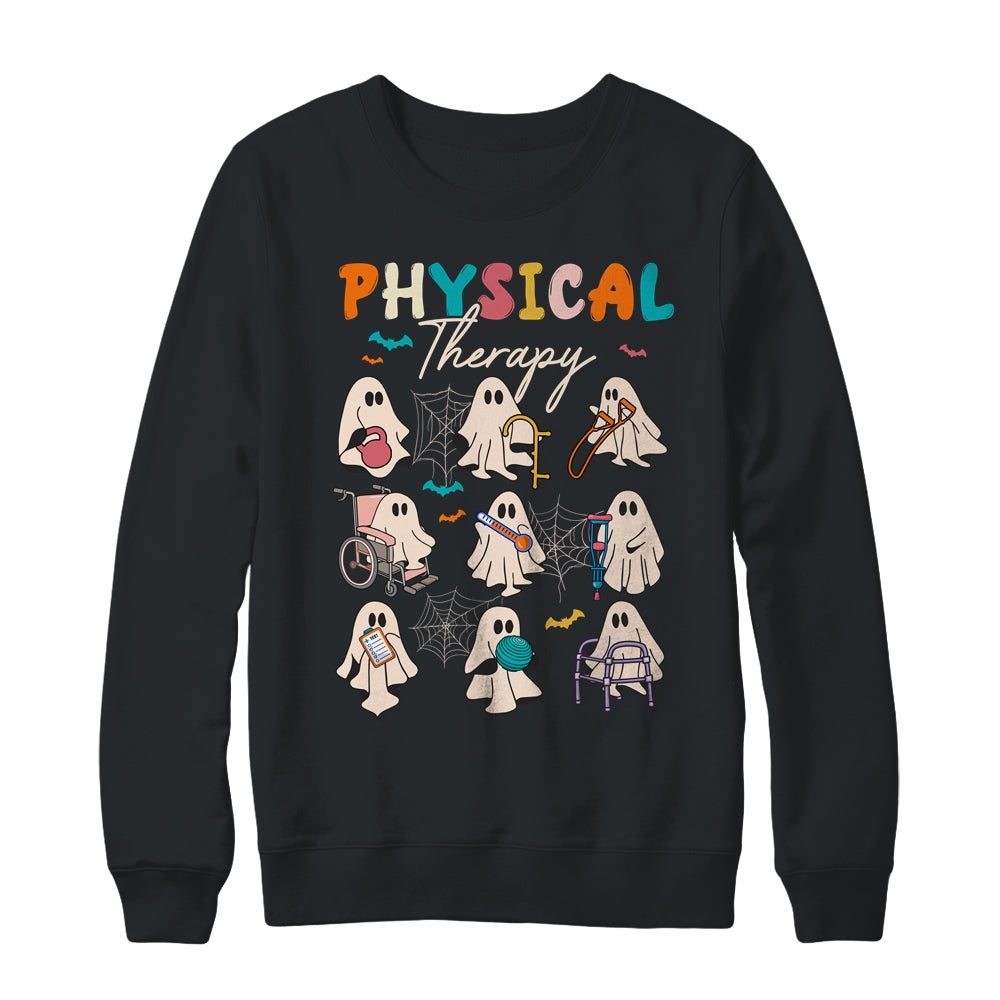 Cute Ghost Physical Therapy PT Physical Therapist Halloween Shirt & Sweatshirt | siriusteestore