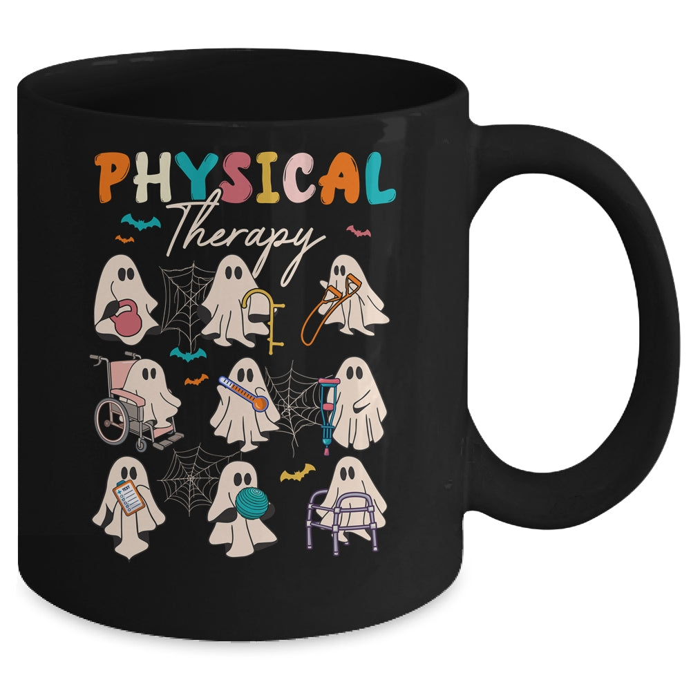 Cute Ghost Physical Therapy PT Physical Therapist Halloween Mug | siriusteestore