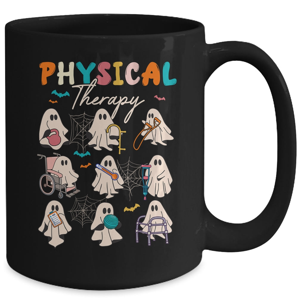 Cute Ghost Physical Therapy PT Physical Therapist Halloween Mug | siriusteestore
