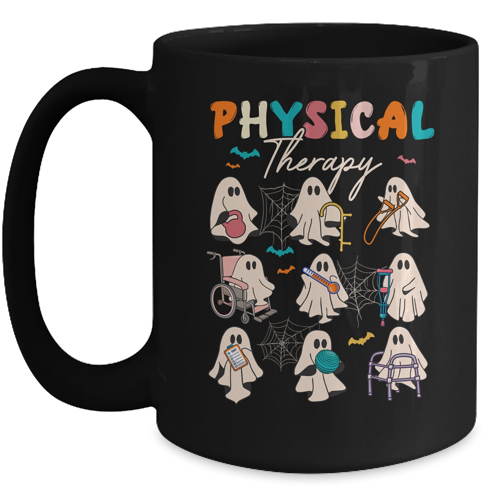 Cute Ghost Physical Therapy PT Physical Therapist Halloween Mug | siriusteestore