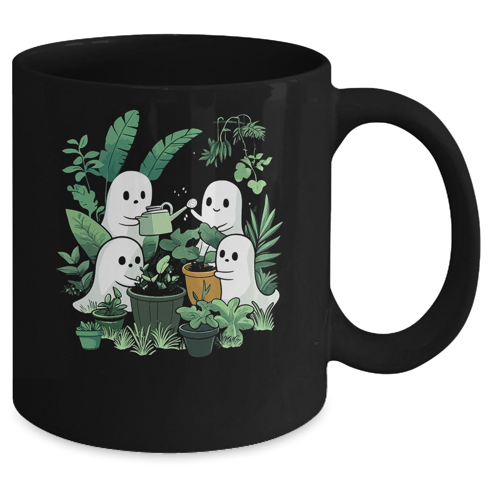 Cute Ghost Plant Lady Mom Halloween Garden Gardening Floral Mug | siriusteestore