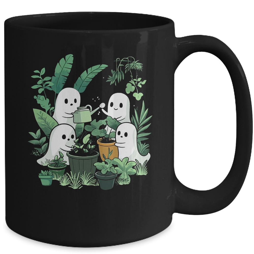 Cute Ghost Plant Lady Mom Halloween Garden Gardening Floral Mug | siriusteestore