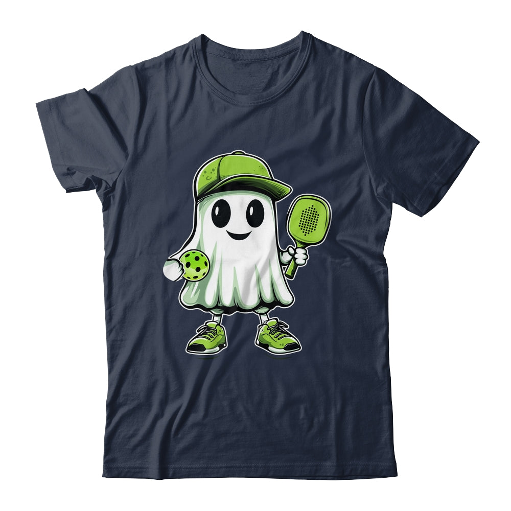 Cute Ghost Playing Pickleball Halloween Paddleball Funny Shirt & Hoodie | siriusteestore