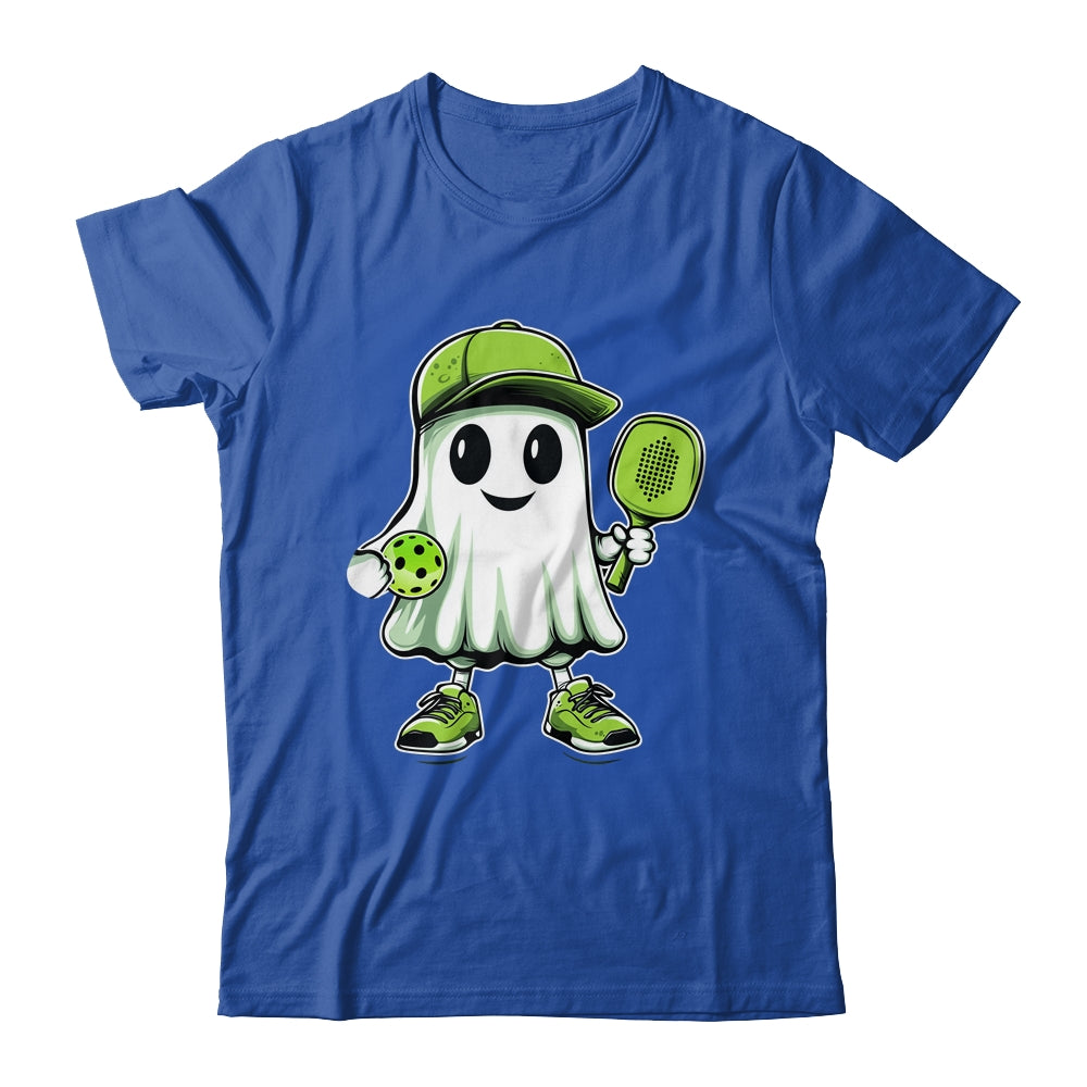Cute Ghost Playing Pickleball Halloween Paddleball Funny Shirt & Hoodie | siriusteestore