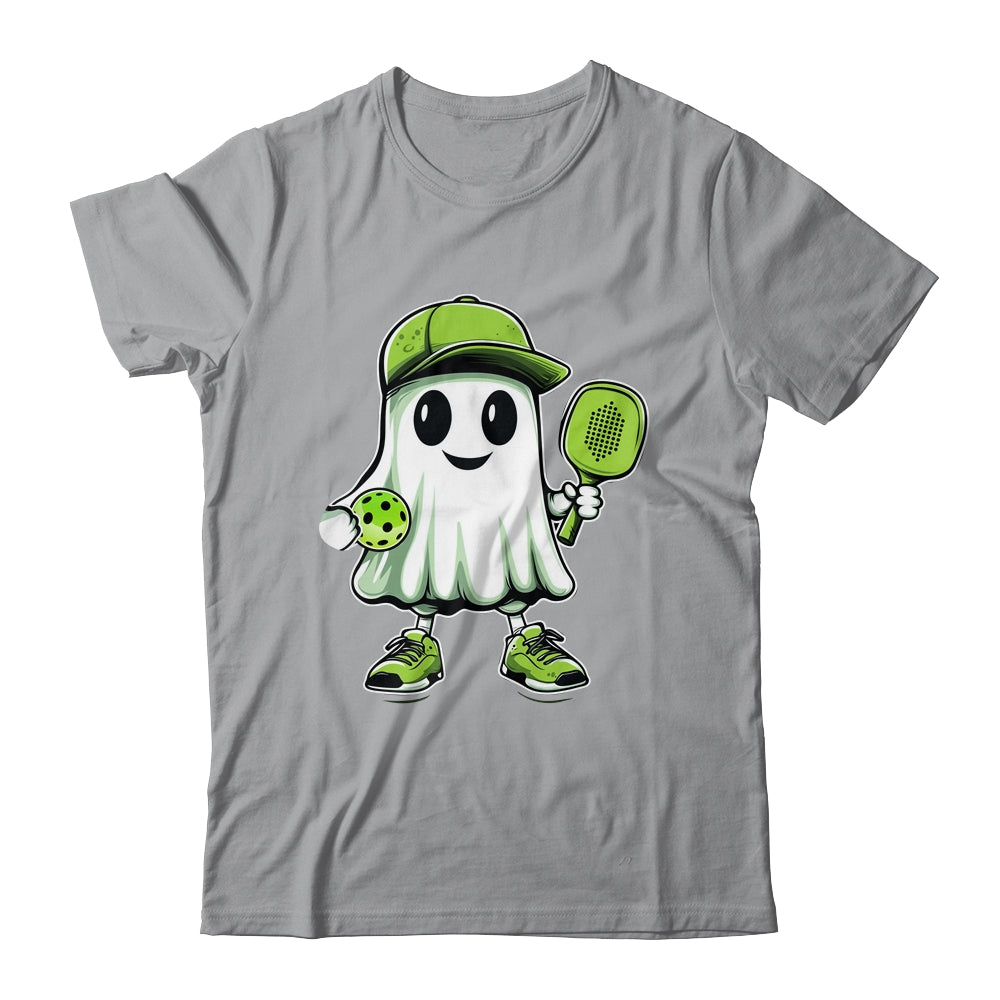 Cute Ghost Playing Pickleball Halloween Paddleball Funny Shirt & Hoodie | siriusteestore