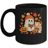 Cute Ghost Reading Book Lovers Autumn Fall Halloween Ghost Mug | siriusteestore