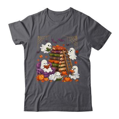 Cute Ghost Reading Book Lovers Halloween Autumn Fall Shirt & Hoodie | siriusteestore