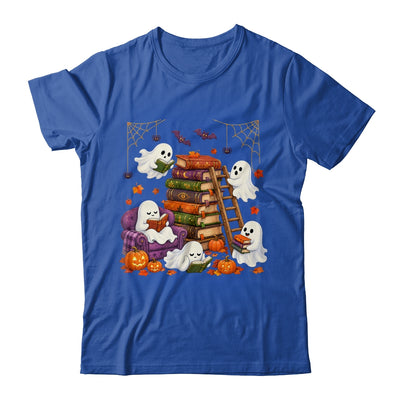 Cute Ghost Reading Book Lovers Halloween Autumn Fall Shirt & Hoodie | siriusteestore