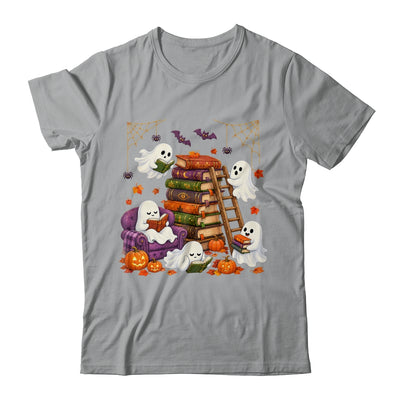 Cute Ghost Reading Book Lovers Halloween Autumn Fall Shirt & Hoodie | siriusteestore