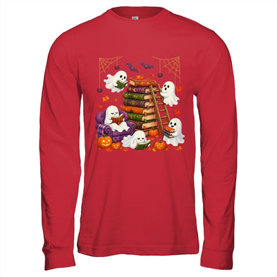 Cute Ghost Reading Book Lovers Halloween Autumn Fall Shirt & Hoodie | siriusteestore