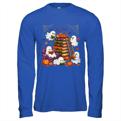 Cute Ghost Reading Book Lovers Halloween Autumn Fall Shirt & Hoodie | siriusteestore